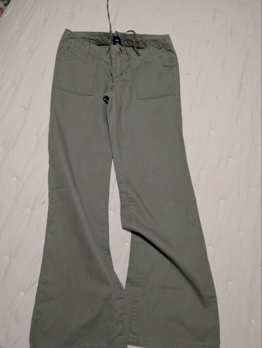 GAP Women's Olive Green Wide Leg Jeans